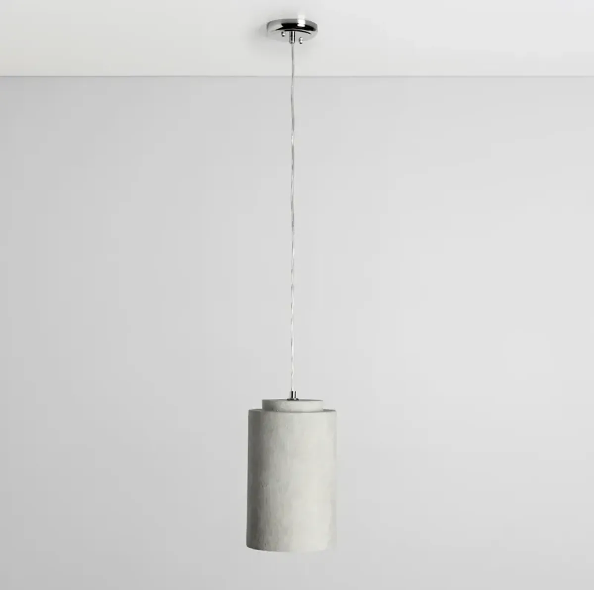 Joel 1-Light Gray Concrete Pendant