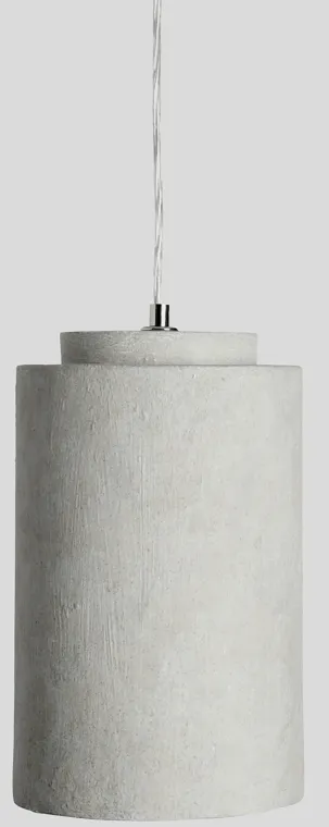 Joel 1-Light Gray Concrete Pendant