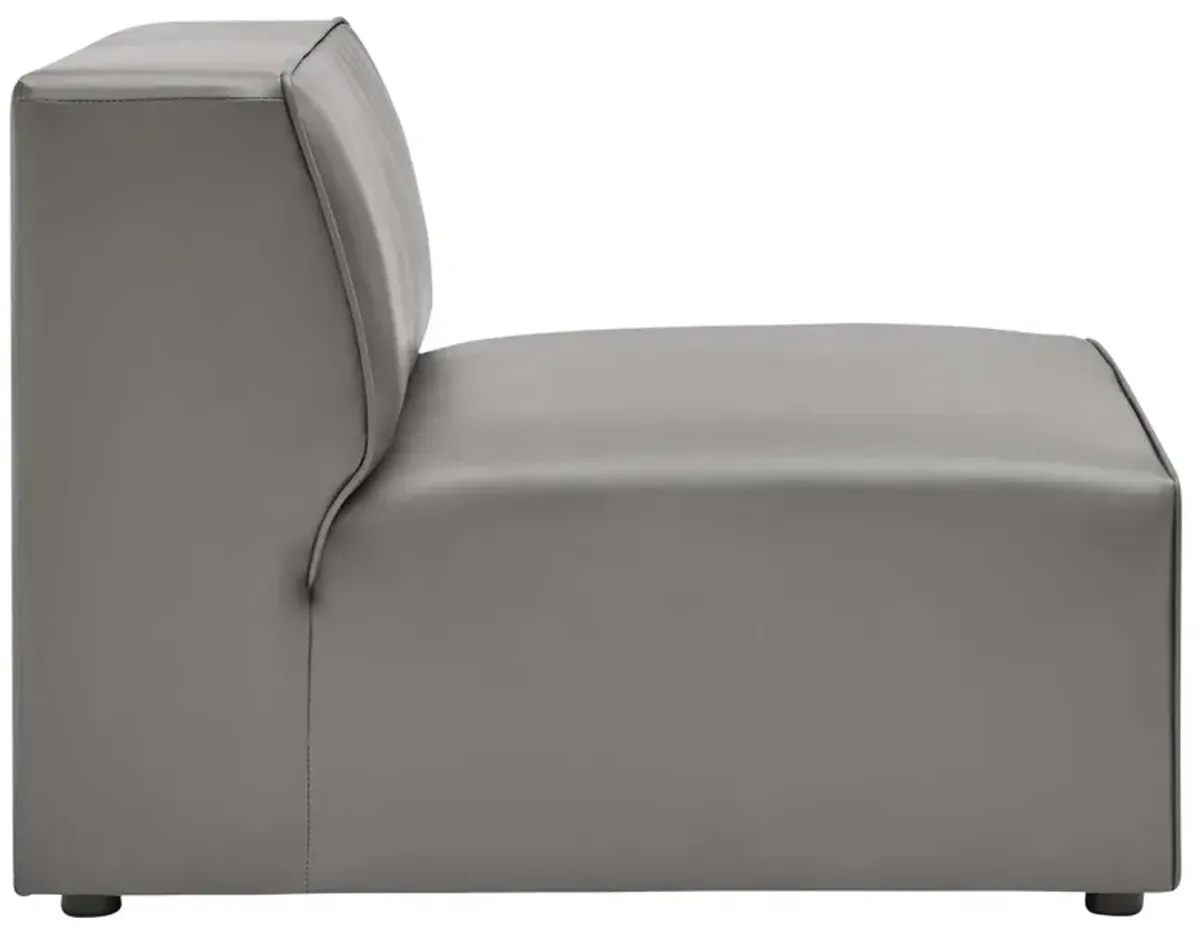 Mingle Vegan Leather Armless Chair