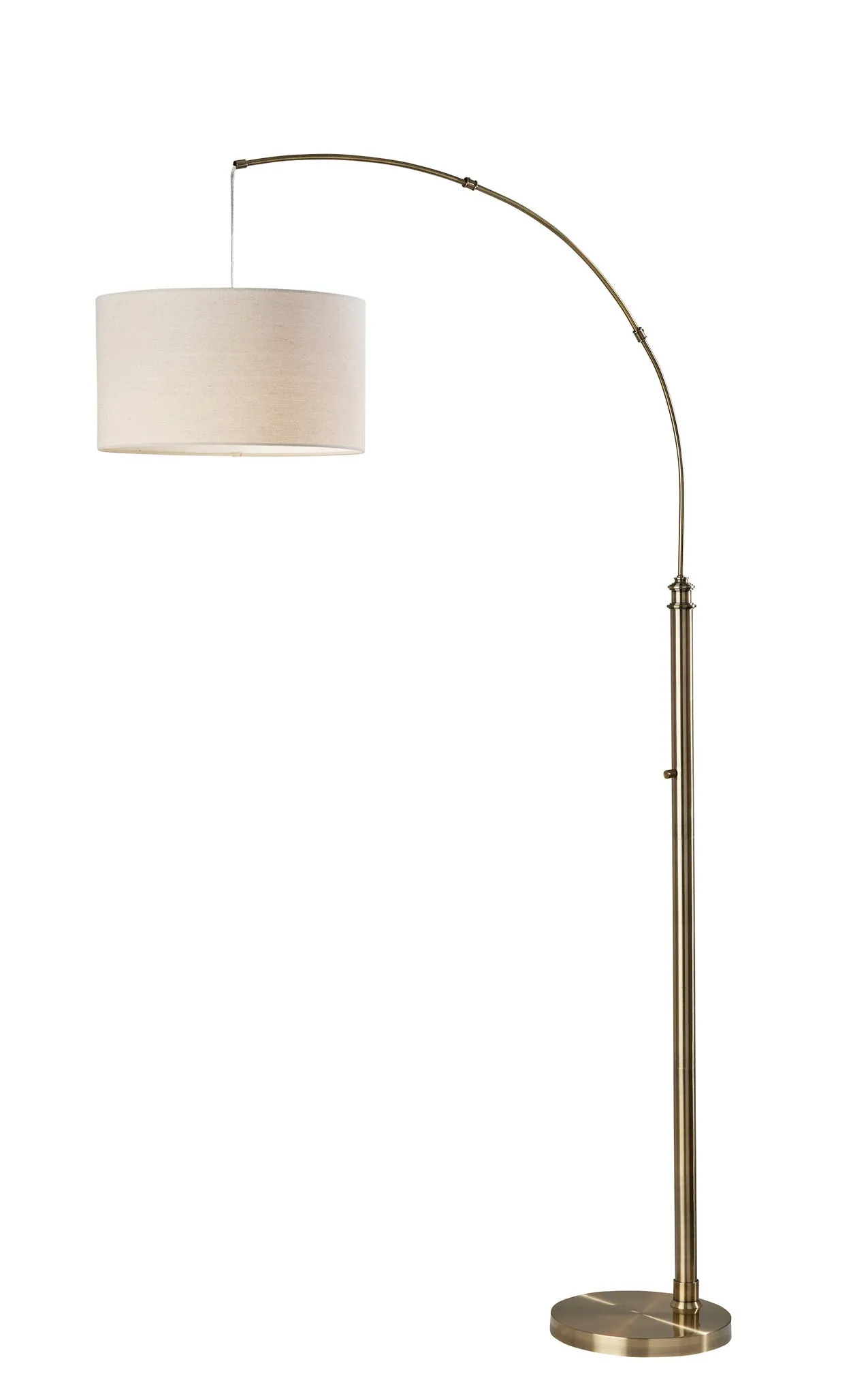 Barton Arc Lamp- Antique Brass