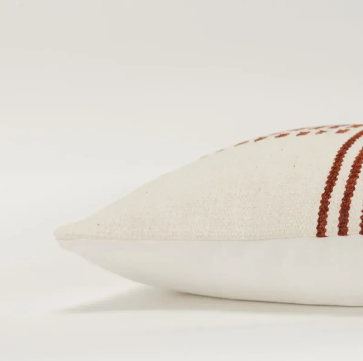 stripe terra cotta Pillow