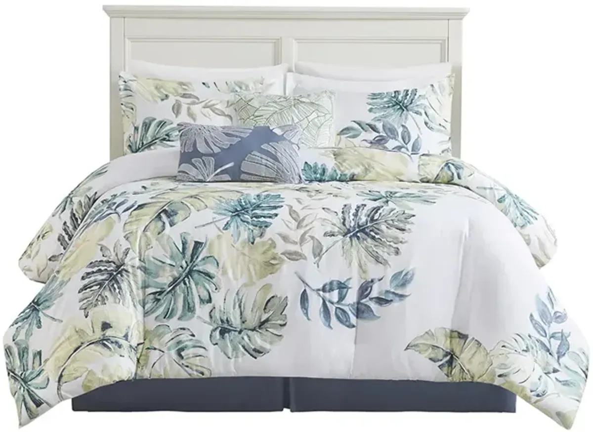 Harbor House Lorelai Multi Cotton Printed 6 Piece Comforter Set