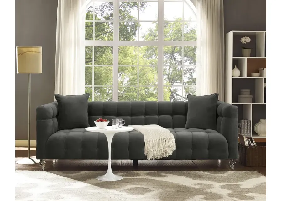 Bea Grey Velvet Sofa