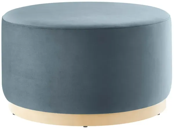 Tilden Large 29" Round Performance Velvet Upholstered Ottoman by Modway