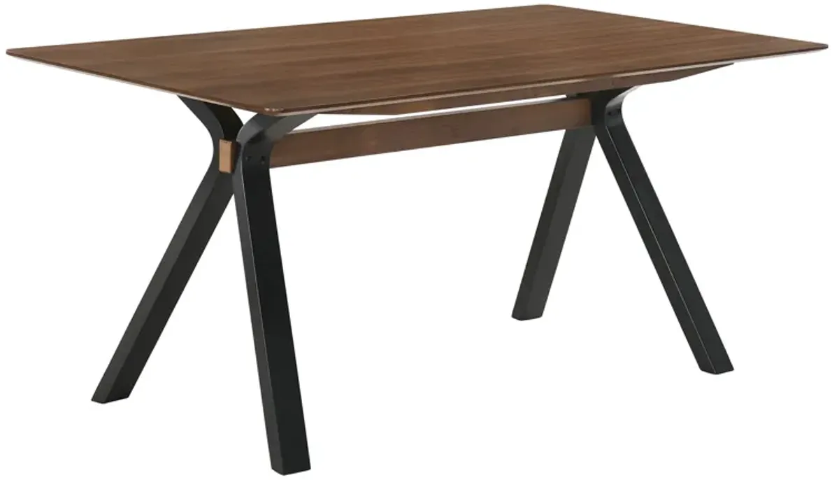 Laredo and Varde 5 Piece Black Rectangular Dining Set
