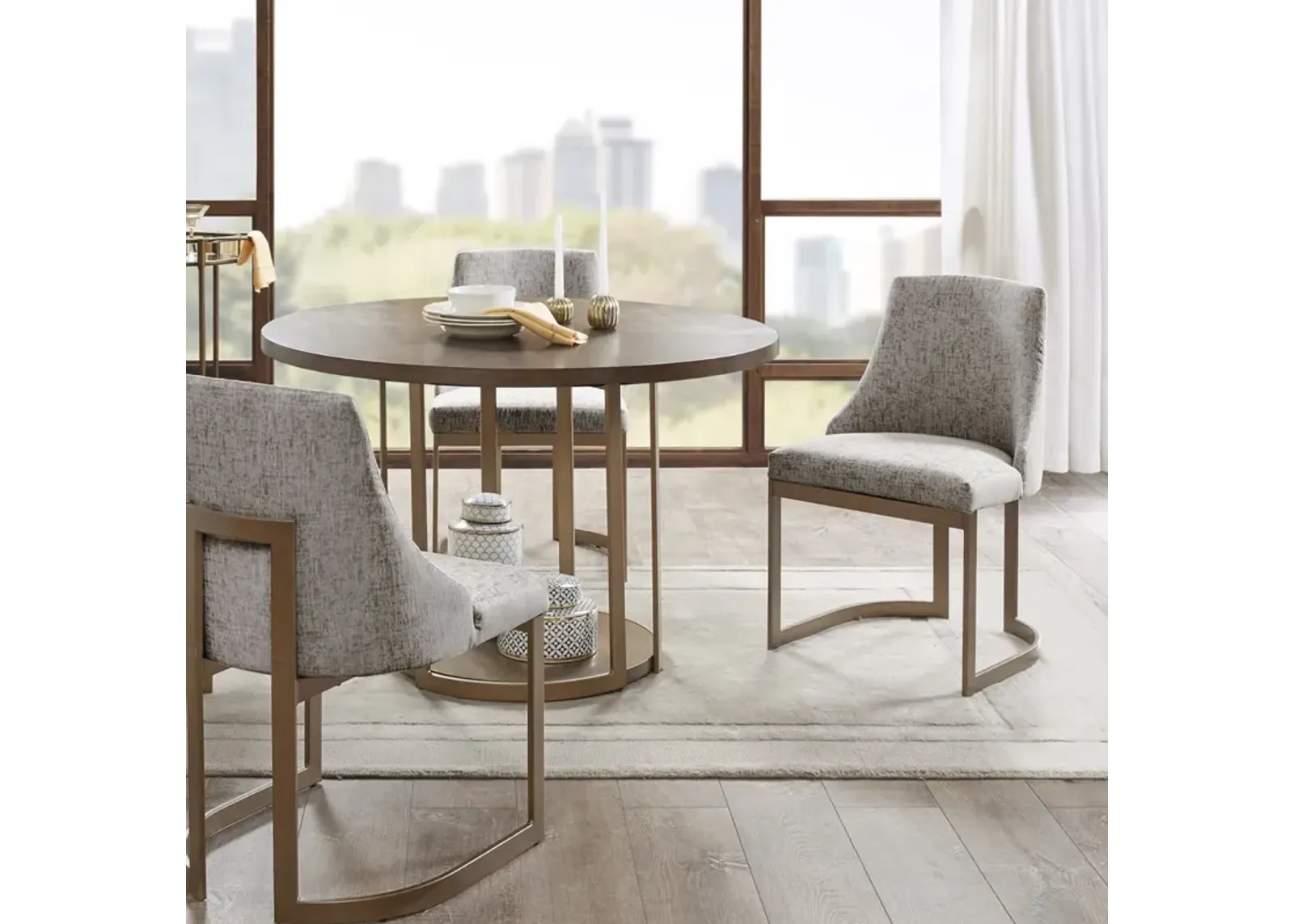 Madison Park Bryce Grey Dining Chair (set of 2)