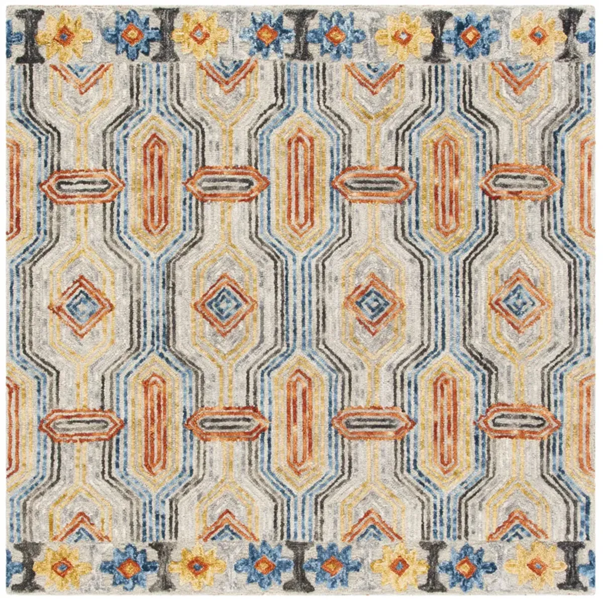 TRACE Hand Tufted 4' x 4' Square area rug