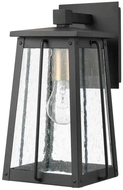 Kirkdale 13" High 1-Light Outdoor Sconce - Matte Black