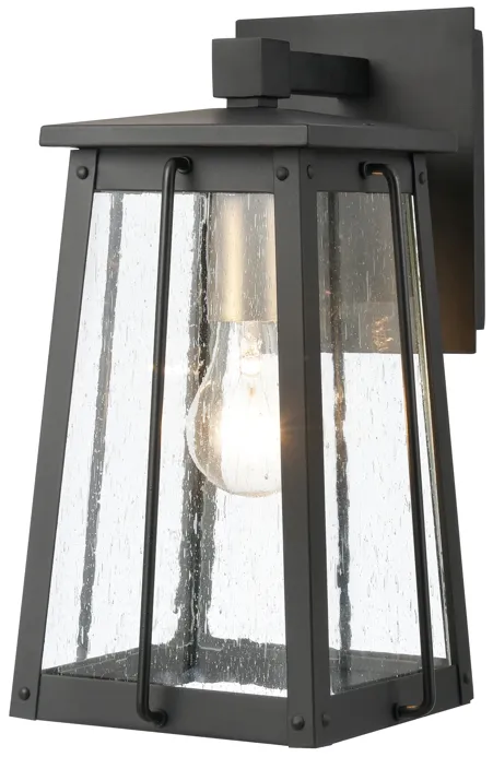 Kirkdale 13" High 1-Light Outdoor Sconce - Matte Black