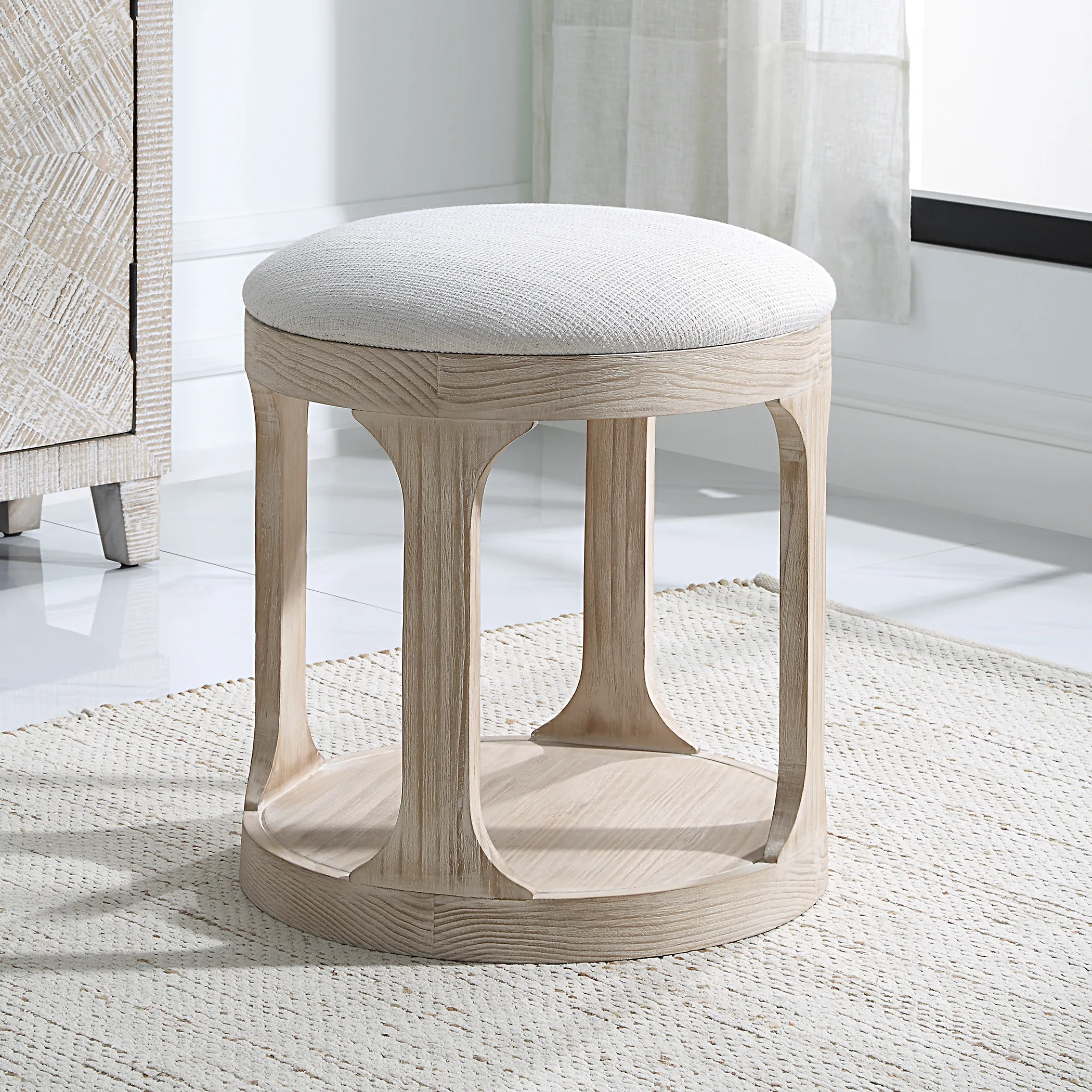 Dennen Oak Ottoman