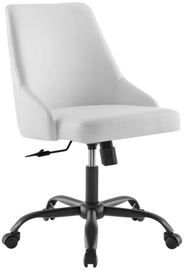 Designate Swivel Vegan Leather Office Chair