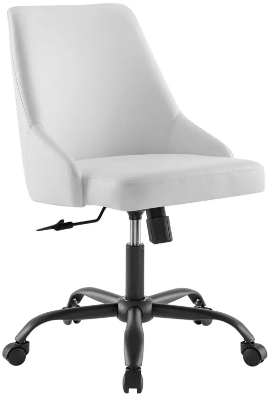 Designate Swivel Vegan Leather Office Chair