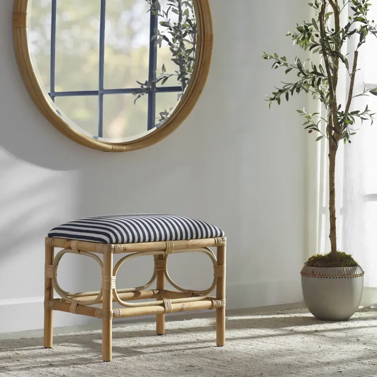 Laguna Small Striped Bench