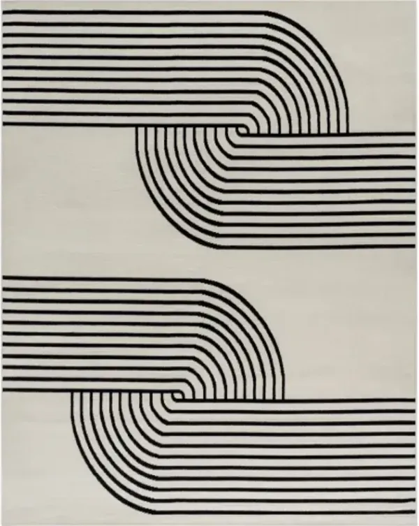 Pisa PSS-2355 5' x 7' Machine Woven Rug