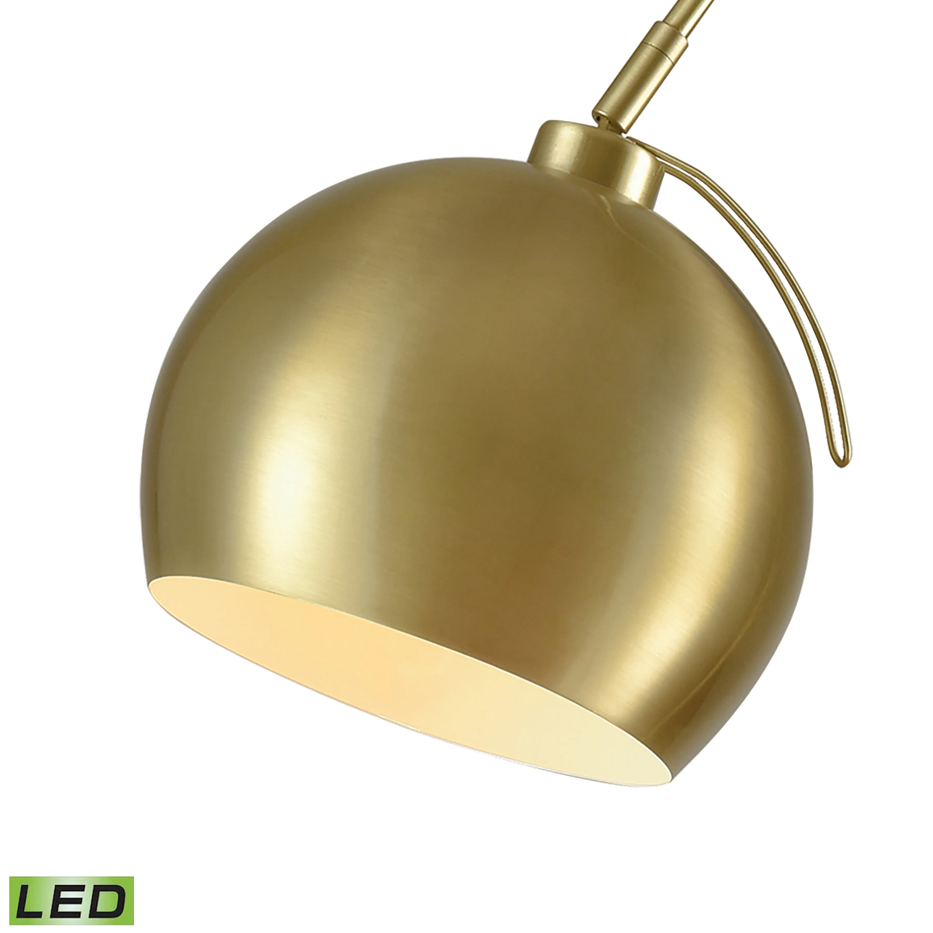 Kopernikus 61'' High 1-Light Floor Lamp - Aged Brass - Includes LED Bulb