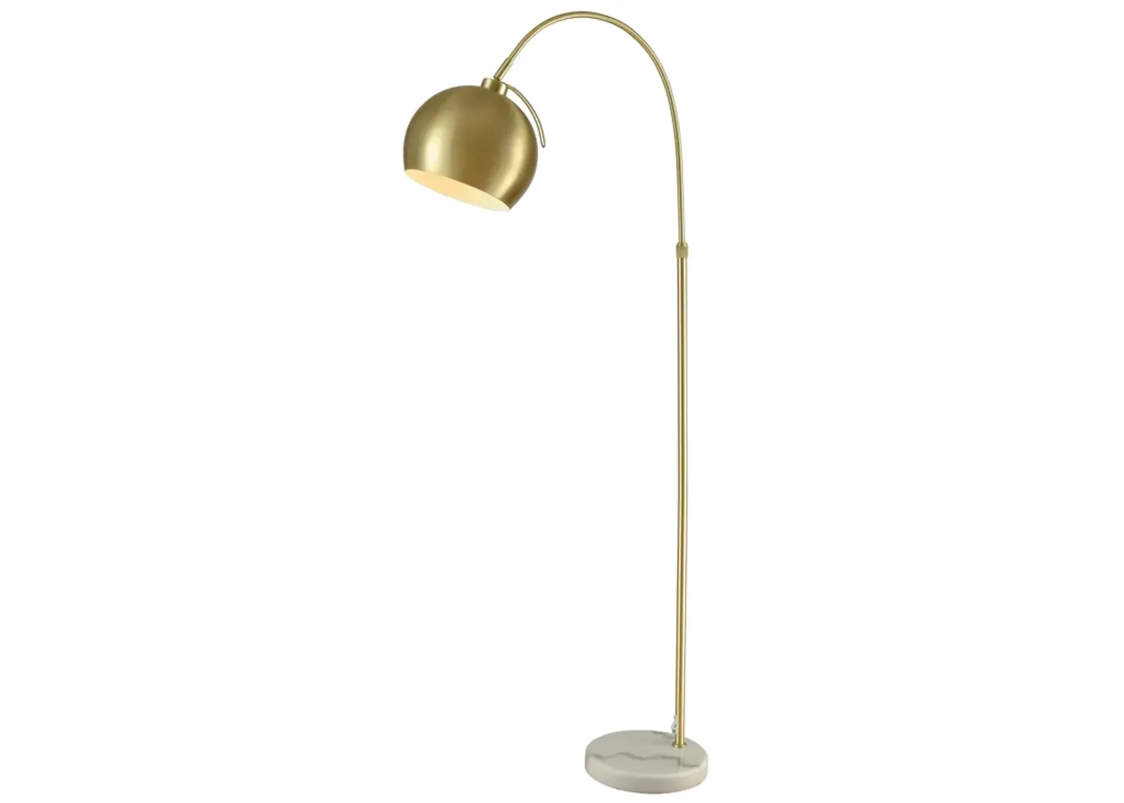 Kopernikus 61'' High 1-Light Floor Lamp - Aged Brass - Includes LED Bulb