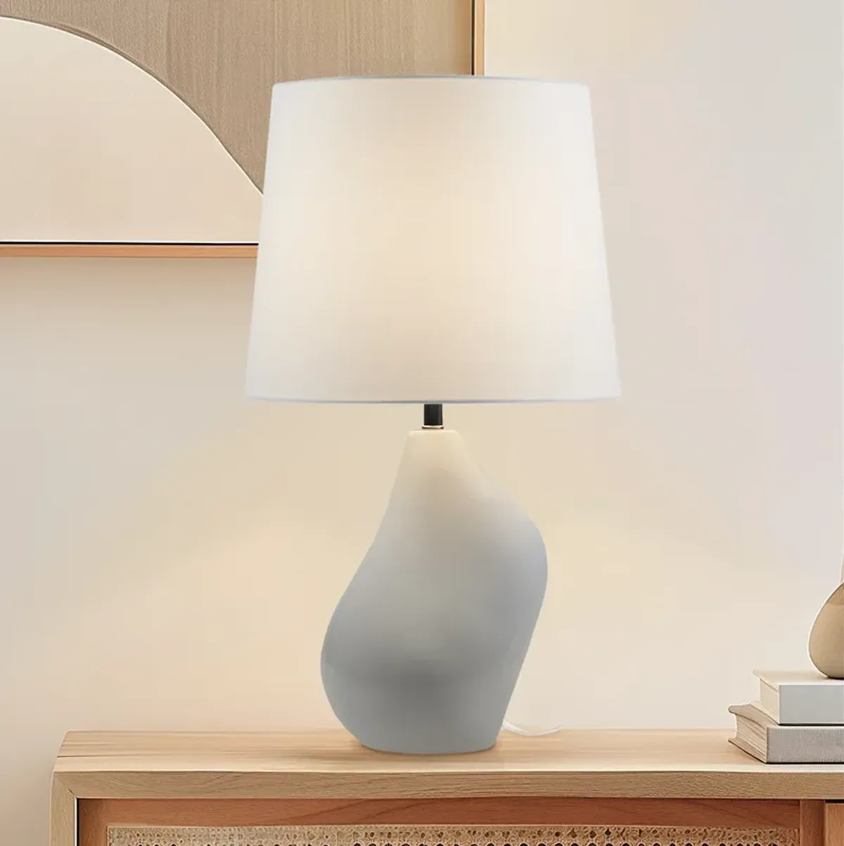 Asymmetrical Ceramic Table Lamp