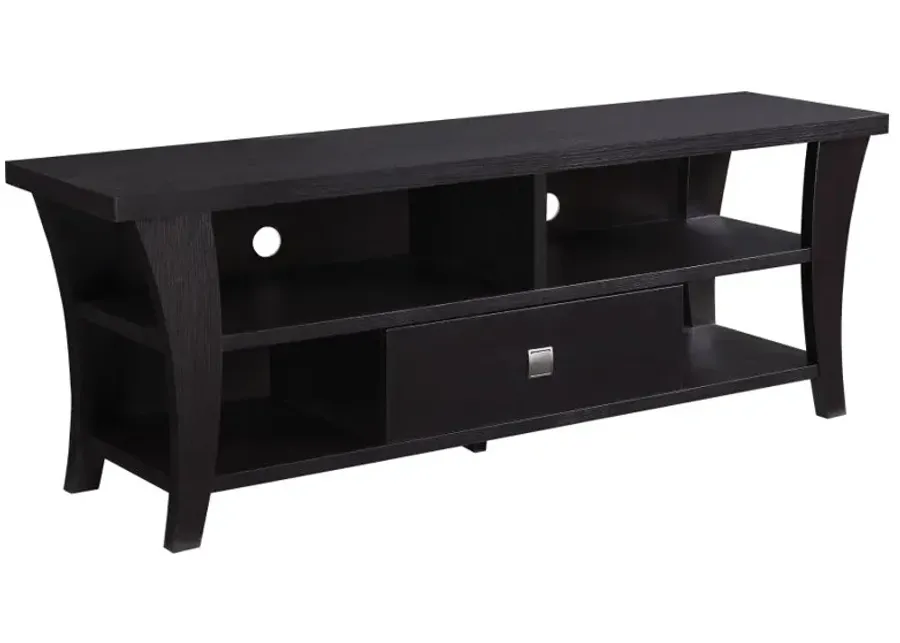 Anita 1-drawer TV Console Cappuccino