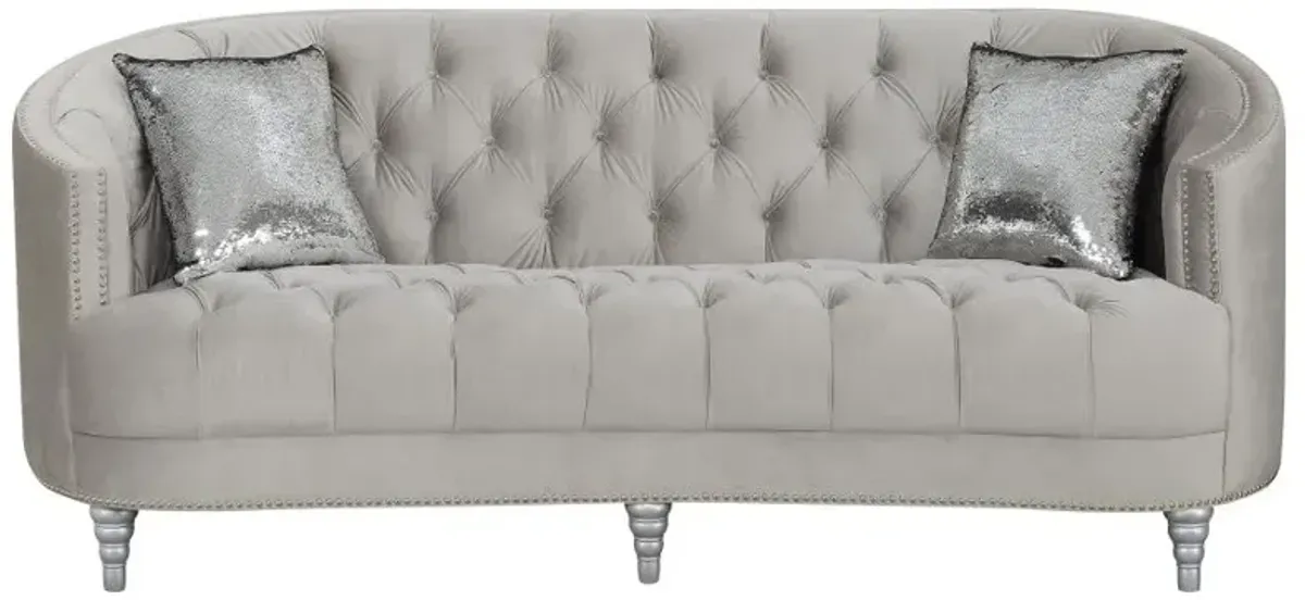 Avonlea 2-piece Tufted Living Room Set Grey