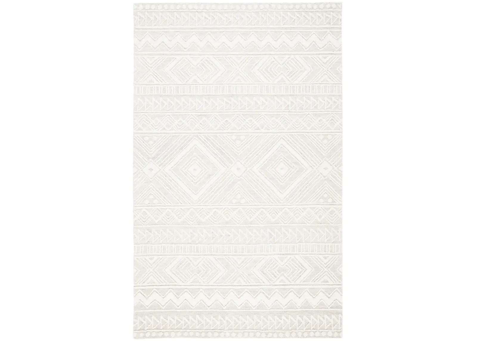 METRO 908 LIGHT GREY  9' x 12' Large Rectangle Rug