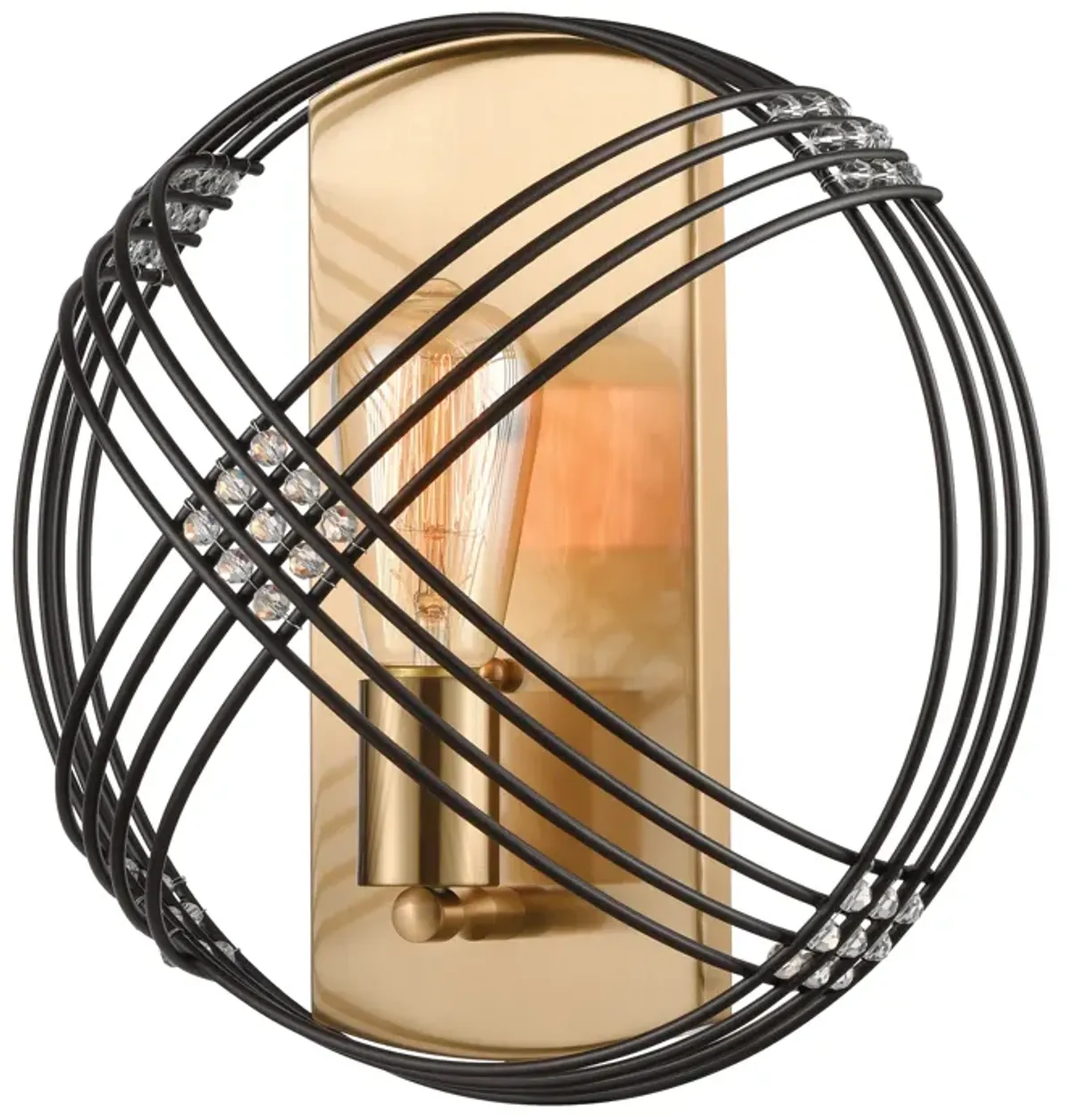 Concentric 12" High 1-Light Sconce - Oil Rubbed Bronze