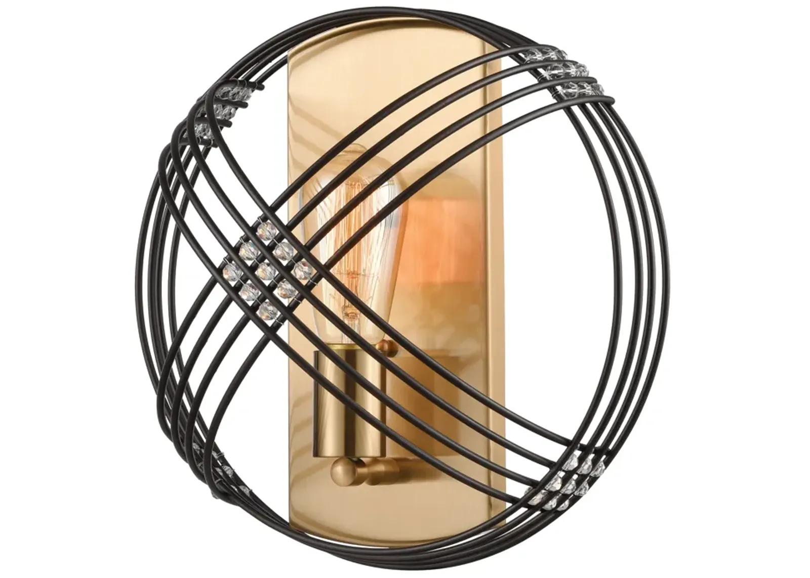 Concentric 12" High 1-Light Sconce - Oil Rubbed Bronze