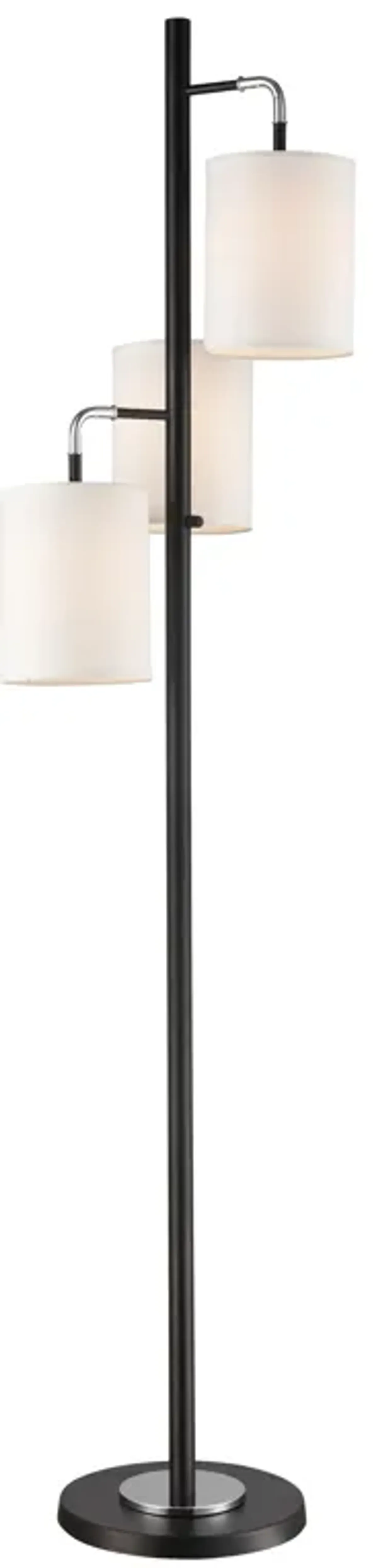 Uprising 72'' High 3-Light Floor Lamp - Black - Includes LED Bulbs