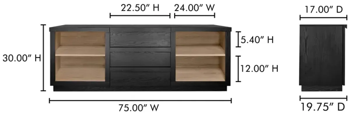 Charlotte Sideboard Black