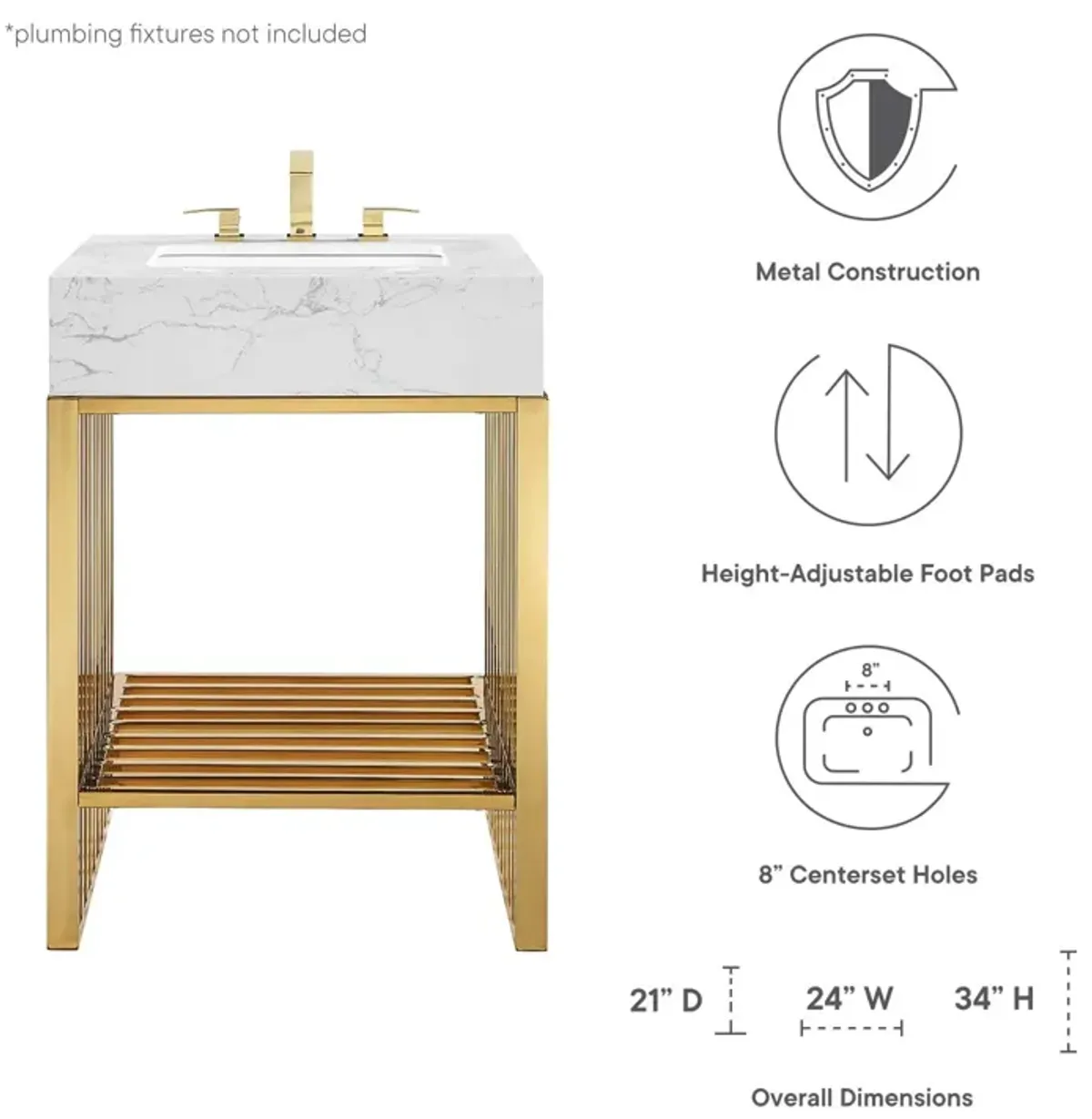 Gridiron 24" Bathroom Vanity