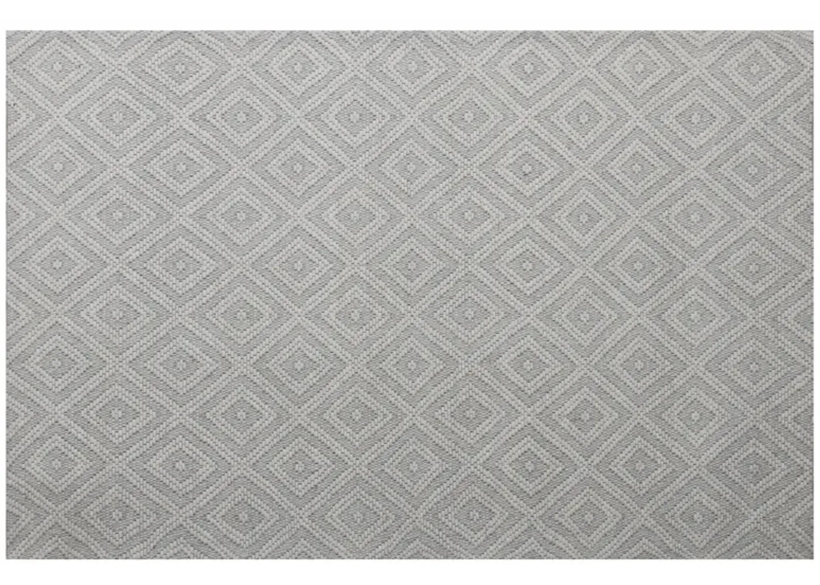 Bigen Cel Ivory Transitional Diamond Organic Wool Indoor Area Rug, 5' x 7'9"