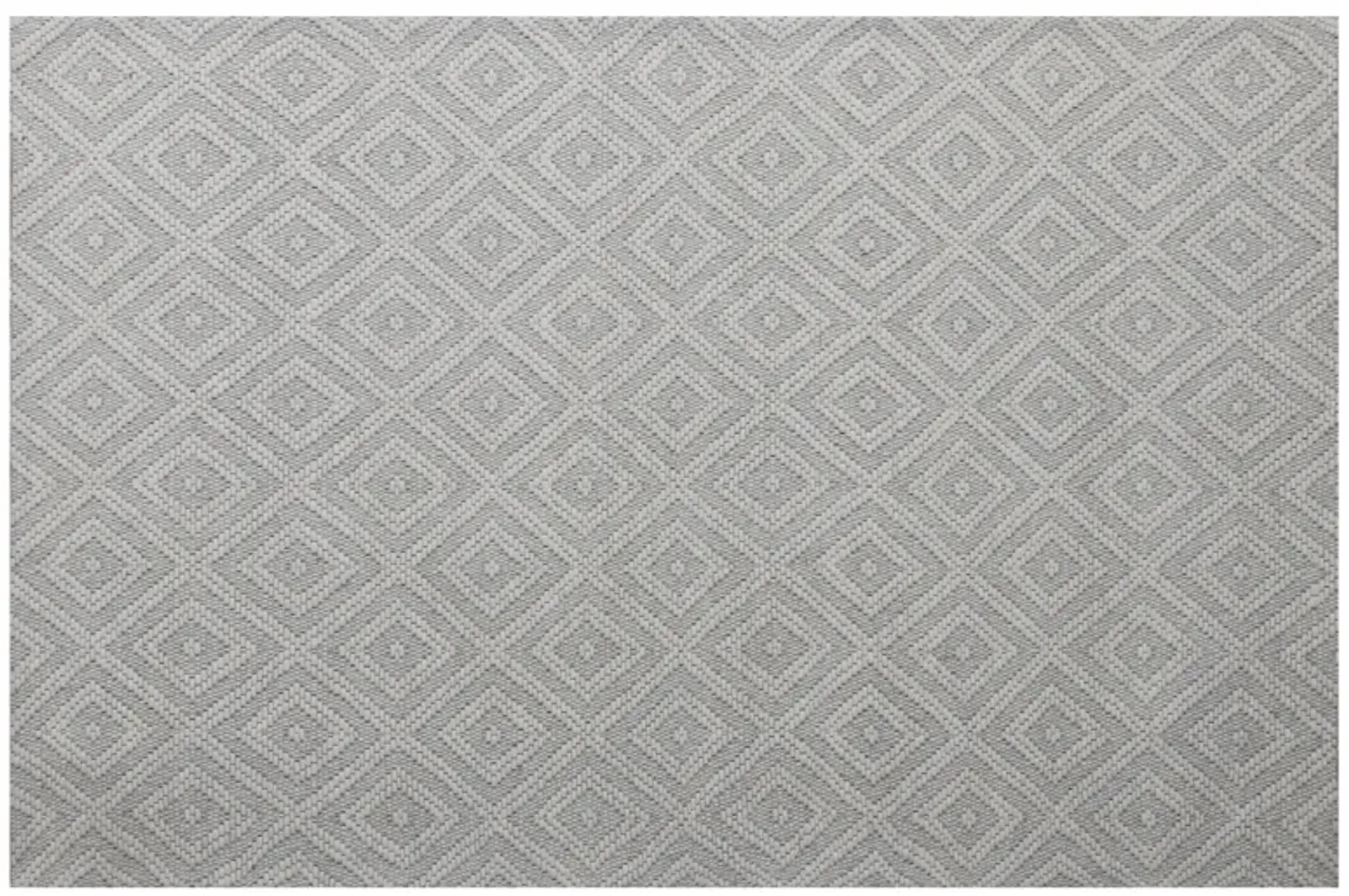 Bigen Cel Ivory Transitional Diamond Organic Wool Indoor Area Rug, 5' x 7'9"