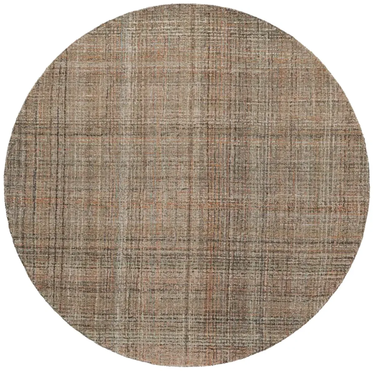 ABSTRACT Hand Tufted 6' x 6' Round area rug