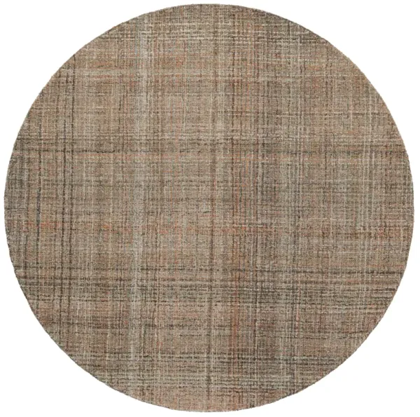 ABSTRACT Hand Tufted 6' x 6' Round area rug