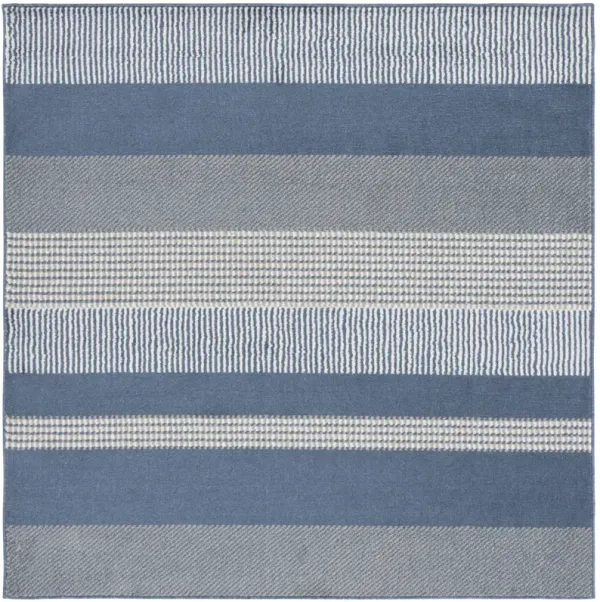 PYRAMID 244 NAVY  6'-7' x 6'-7' Square Square Rug