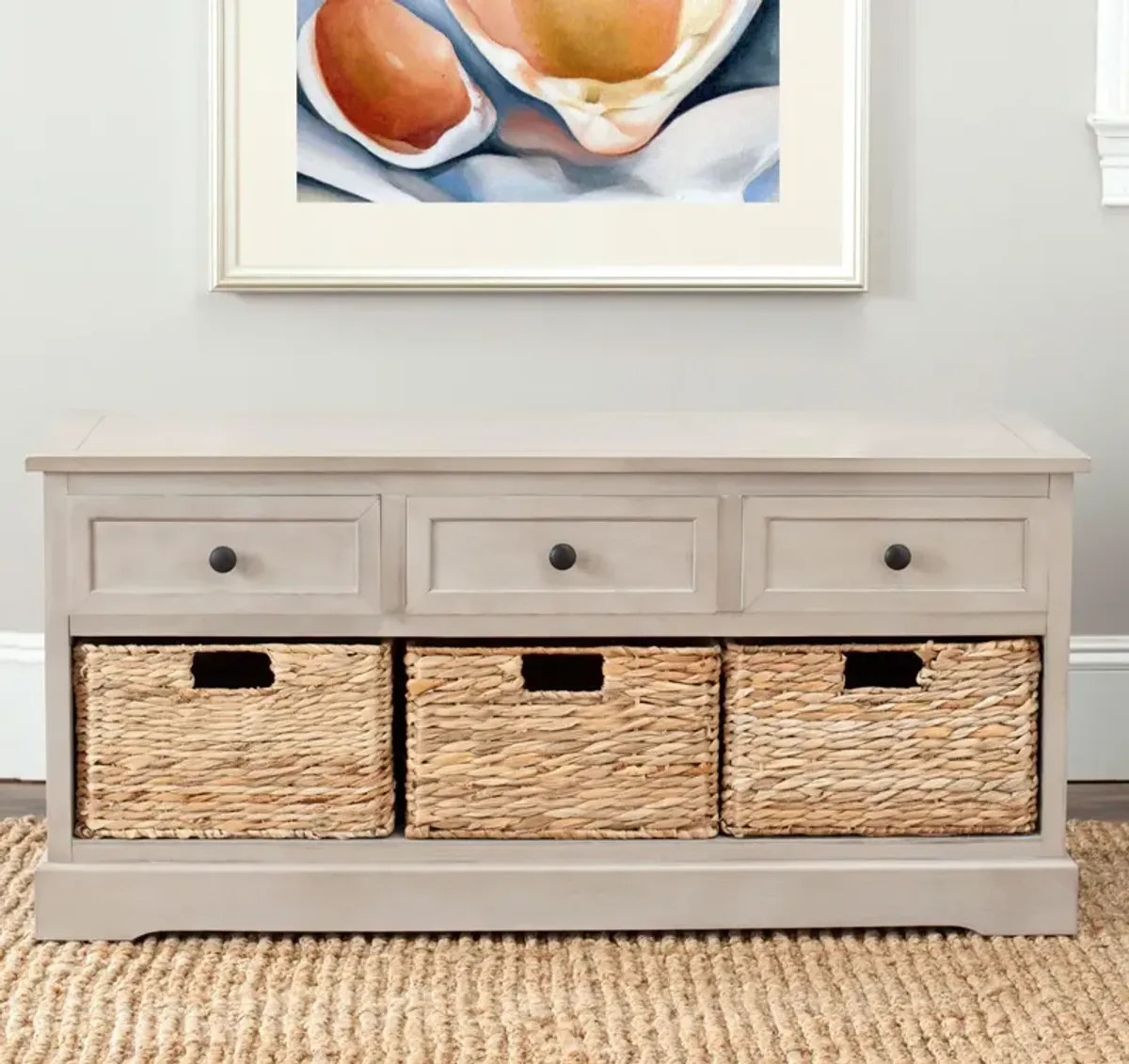 DAMIEN 3 DRAWER STORAGE BENCH