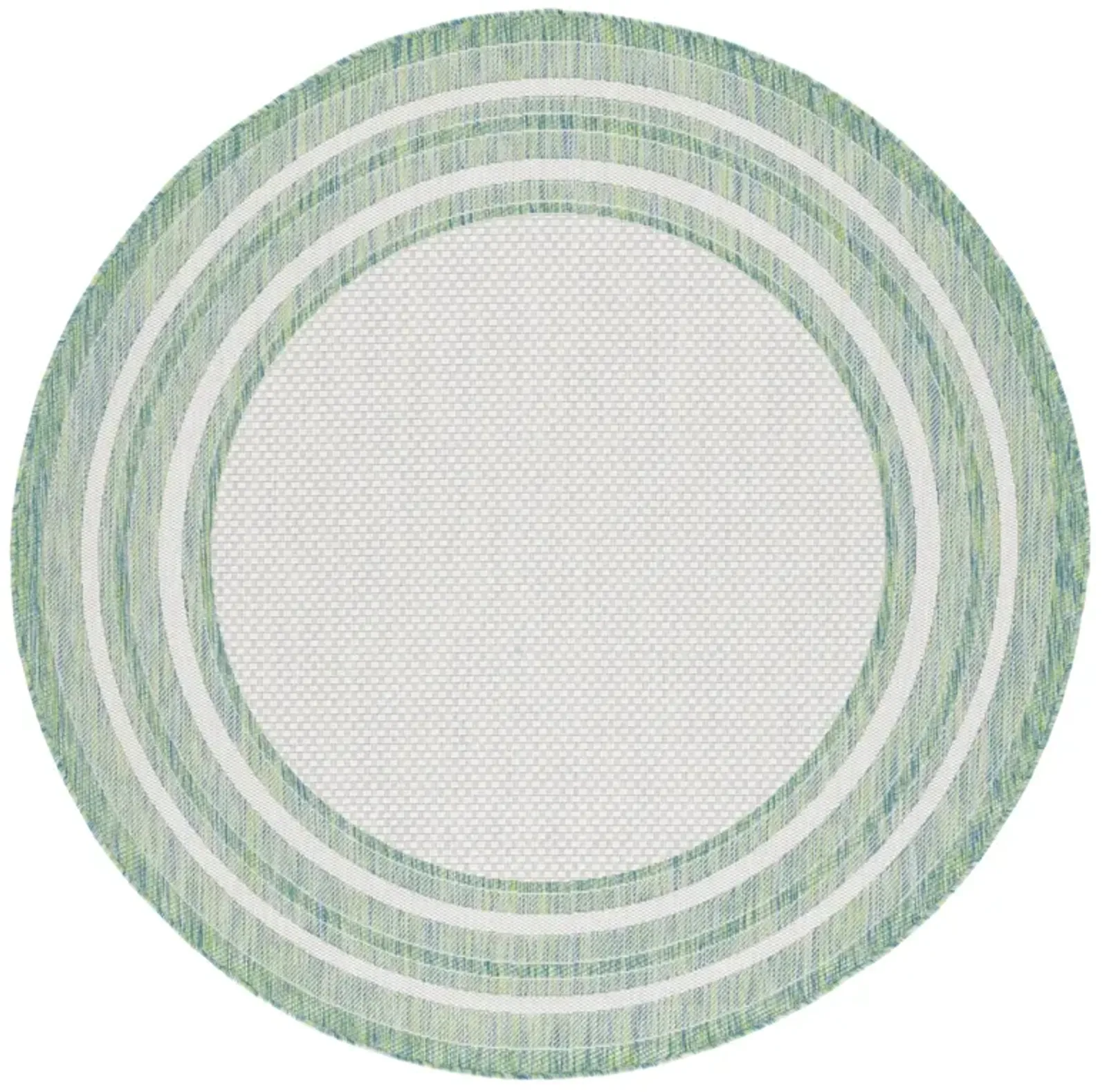 COURTYARD 8475 IVORY  4' x 4' Round Round Rug