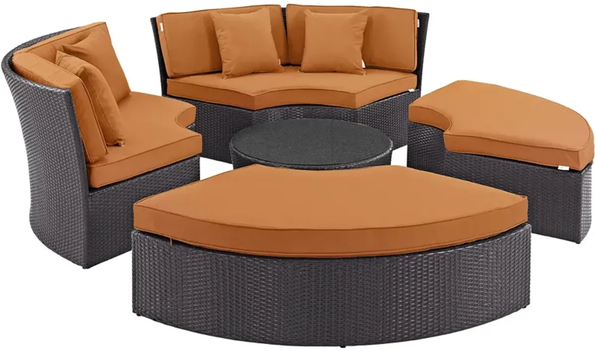 Convene Circular Outdoor Patio Daybed Set