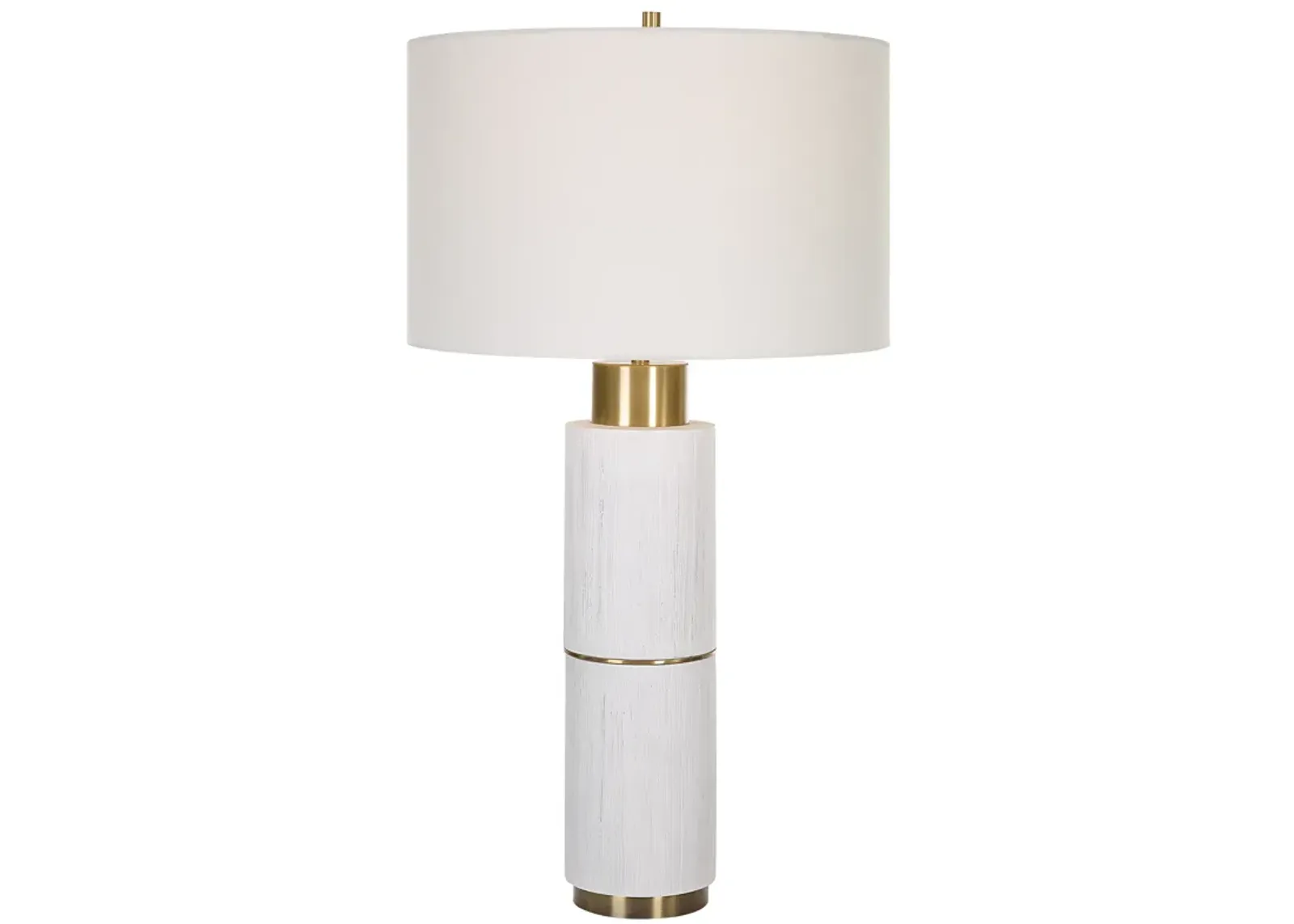 Ruse Whitewashed Table Lamp