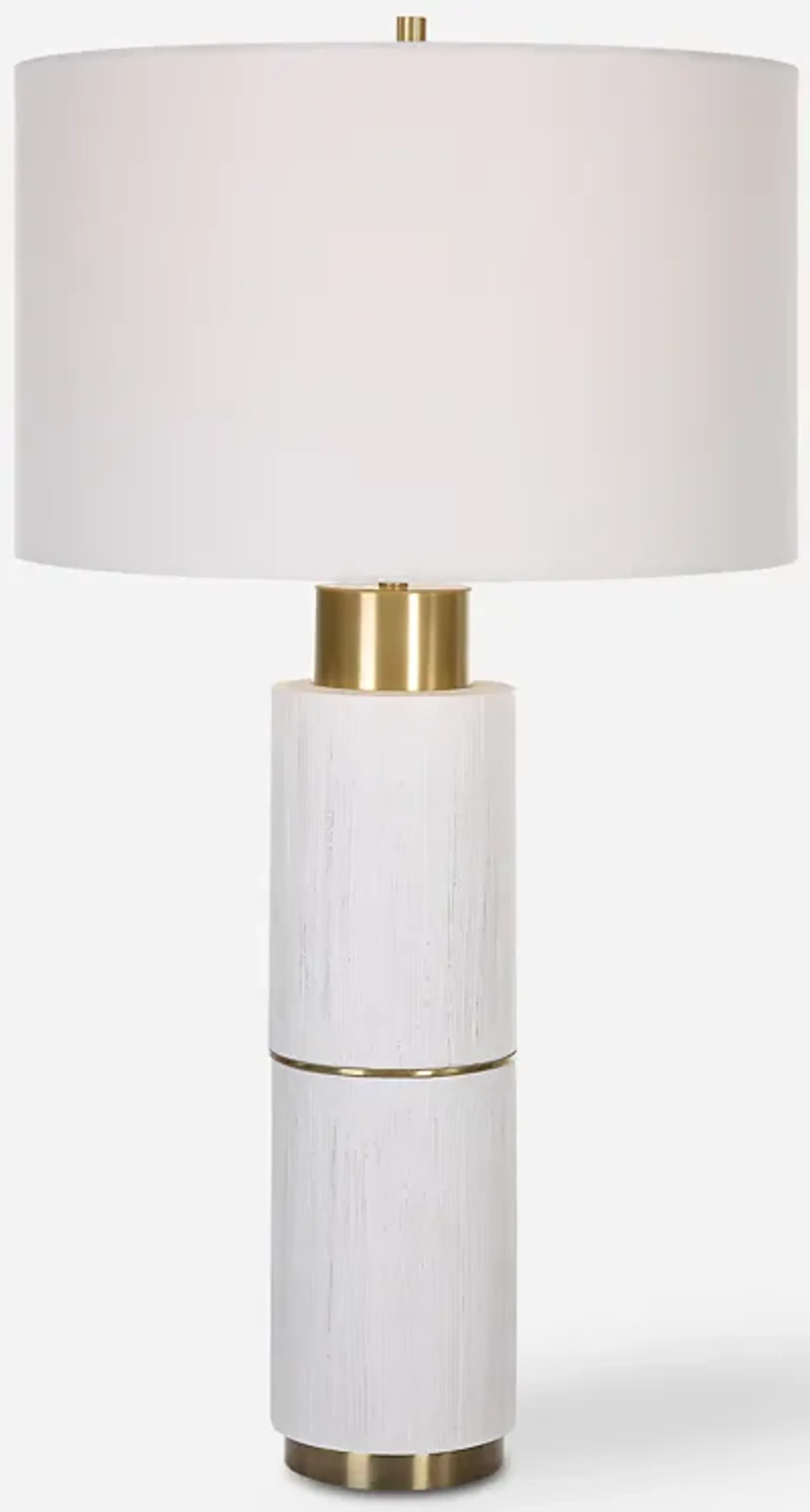 Ruse Whitewashed Table Lamp