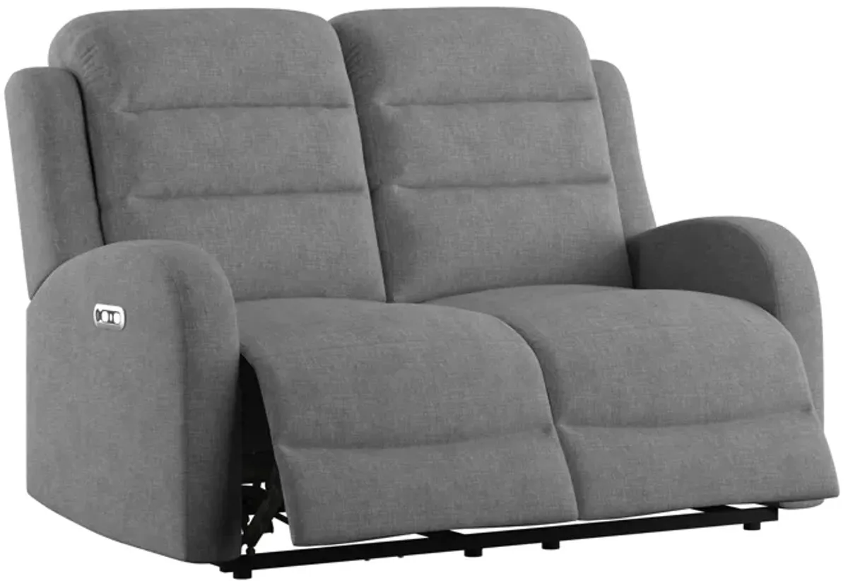 Harvey Dual Power Loveseat And Headrest