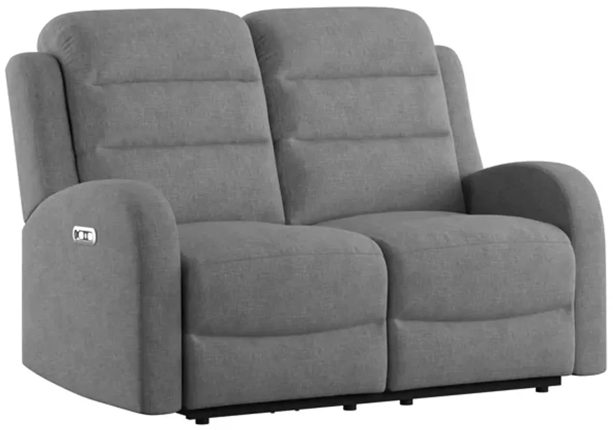 Harvey Dual Power Loveseat And Headrest