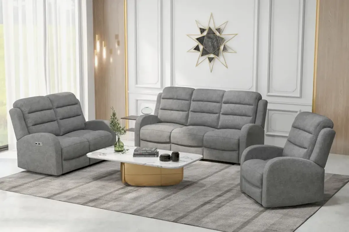 Harvey Dual Power Loveseat And Headrest