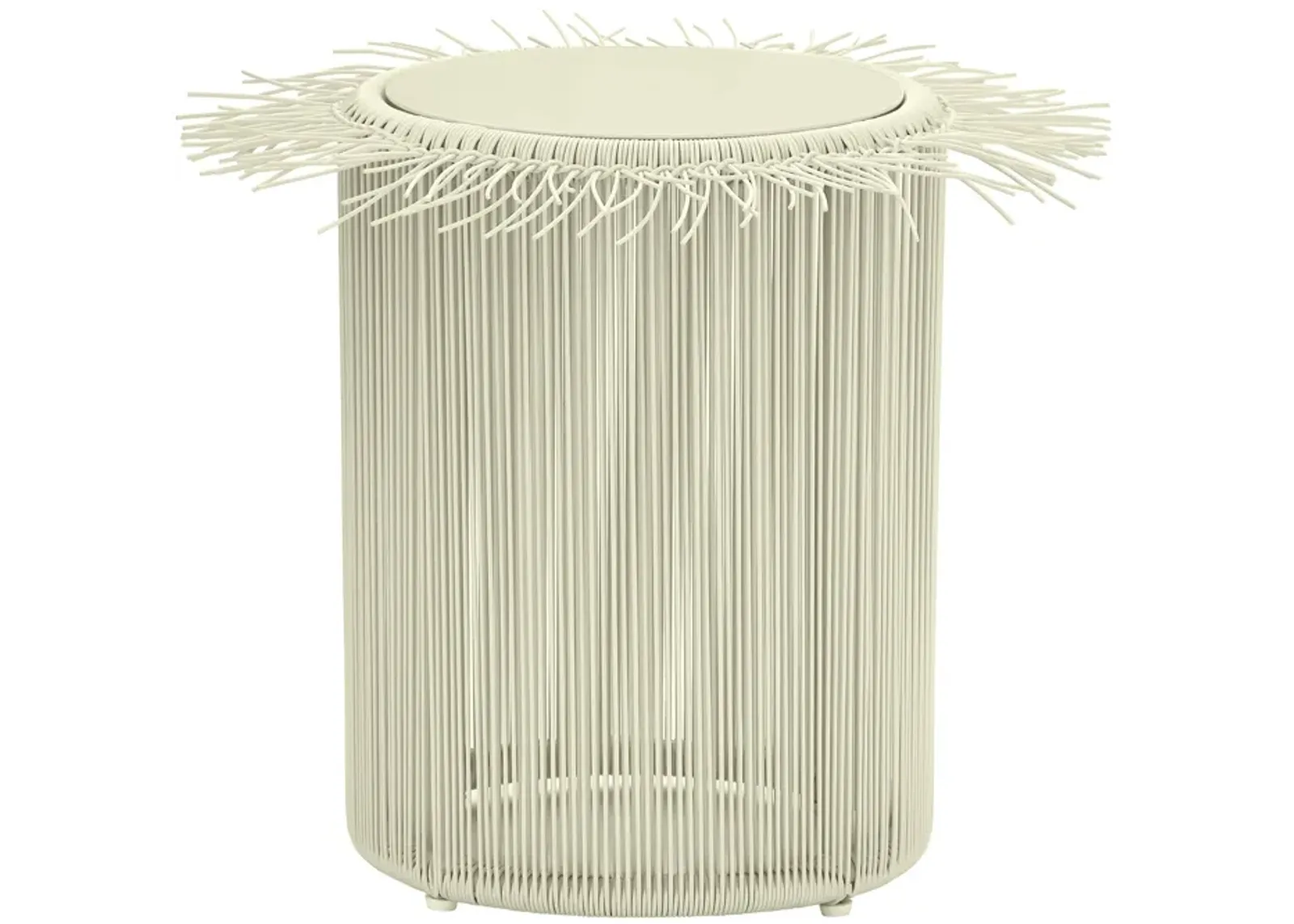 Rafa Cream Outdoor Side Table