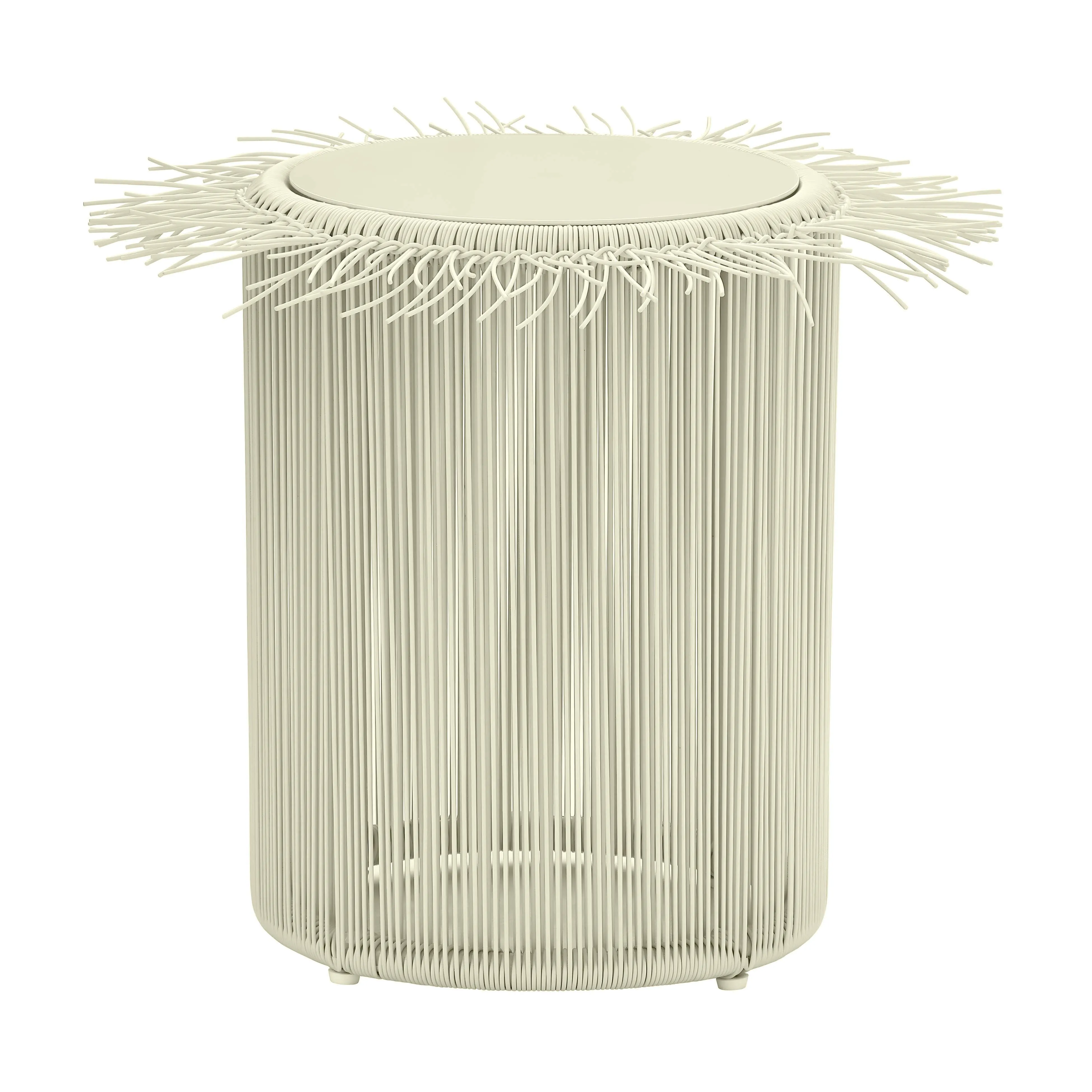 Rafa Cream Outdoor Side Table