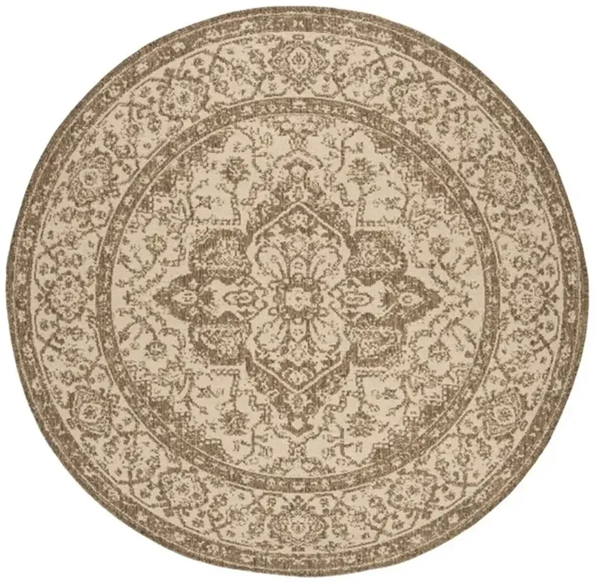 LINDEN 137 Collection LND137C-8R Cream / Beige 8' X 8' Round