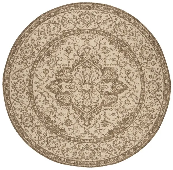 LINDEN 137 Collection LND137C-8R Cream / Beige 8' X 8' Round