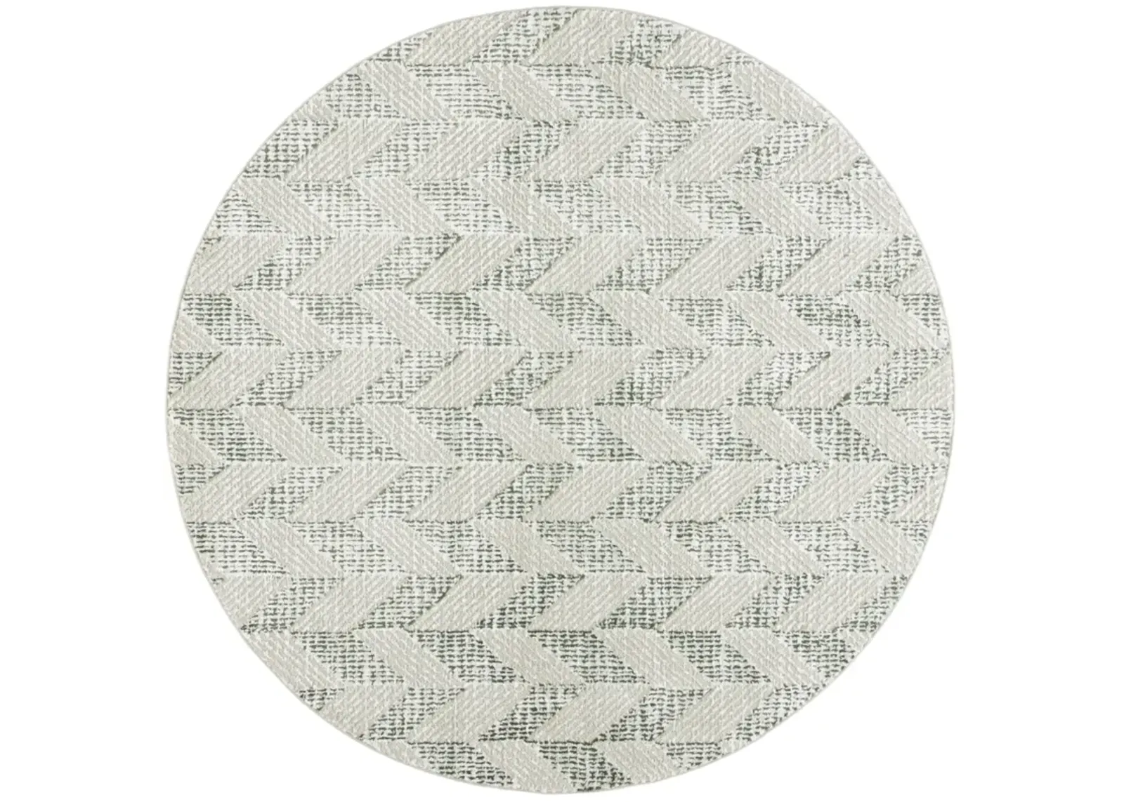 REVIVE 122 SAGE  6'-7' x 6'-7' Round Round Rug