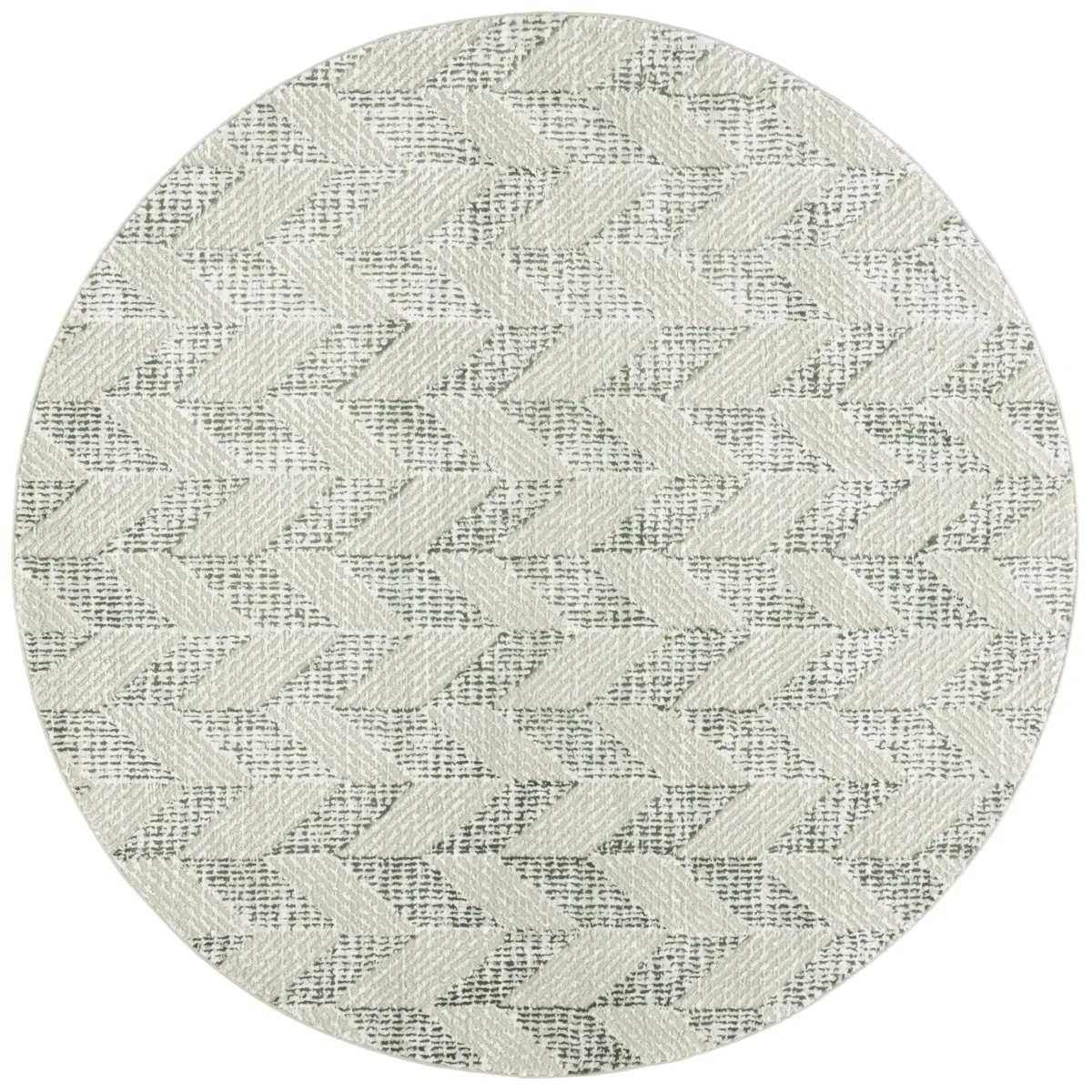 REVIVE 122 SAGE  6'-7' x 6'-7' Round Round Rug