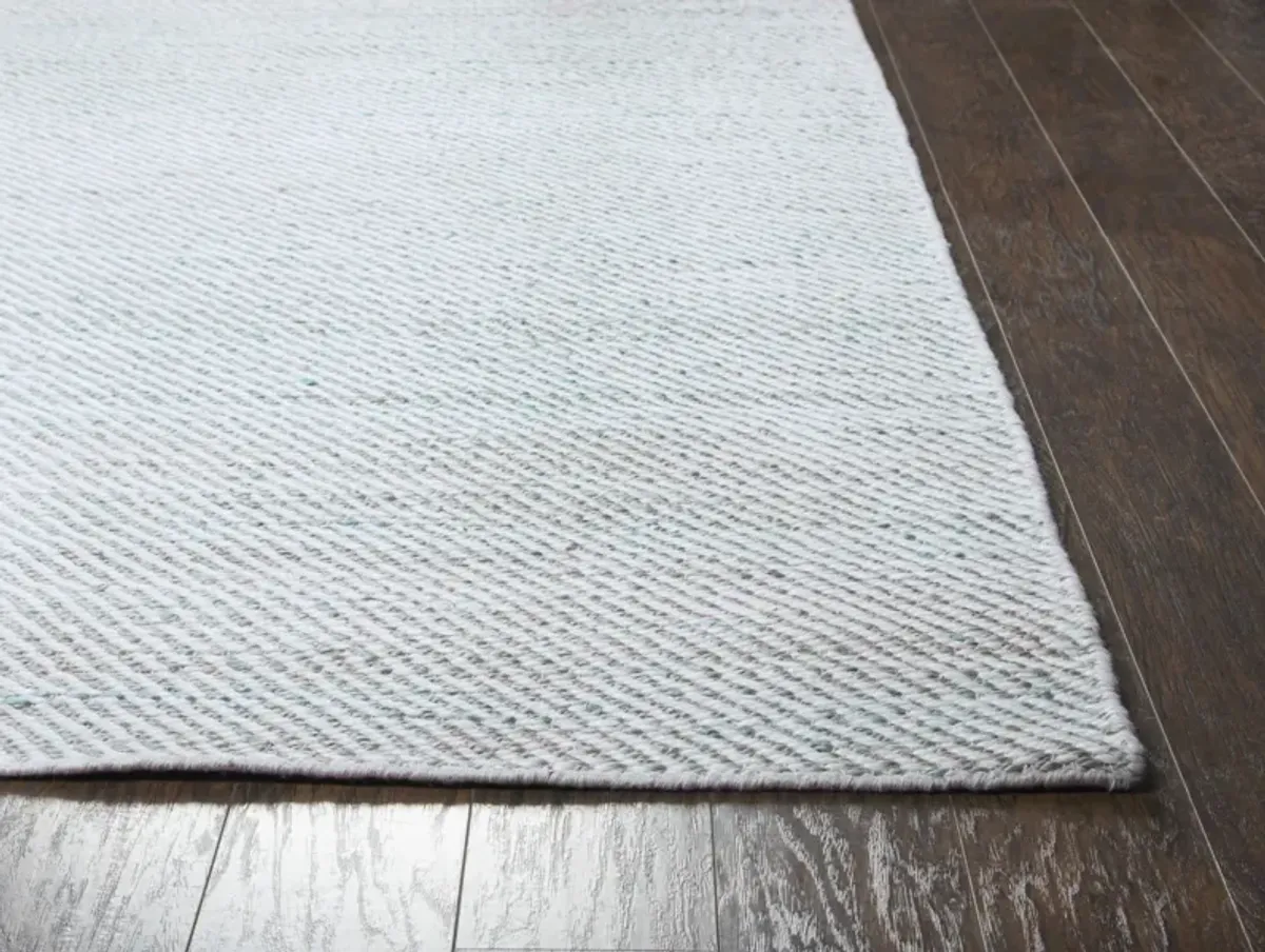 Ellington Gray Stripe  Jute / Wool  2'6" x 8' Runner Rug