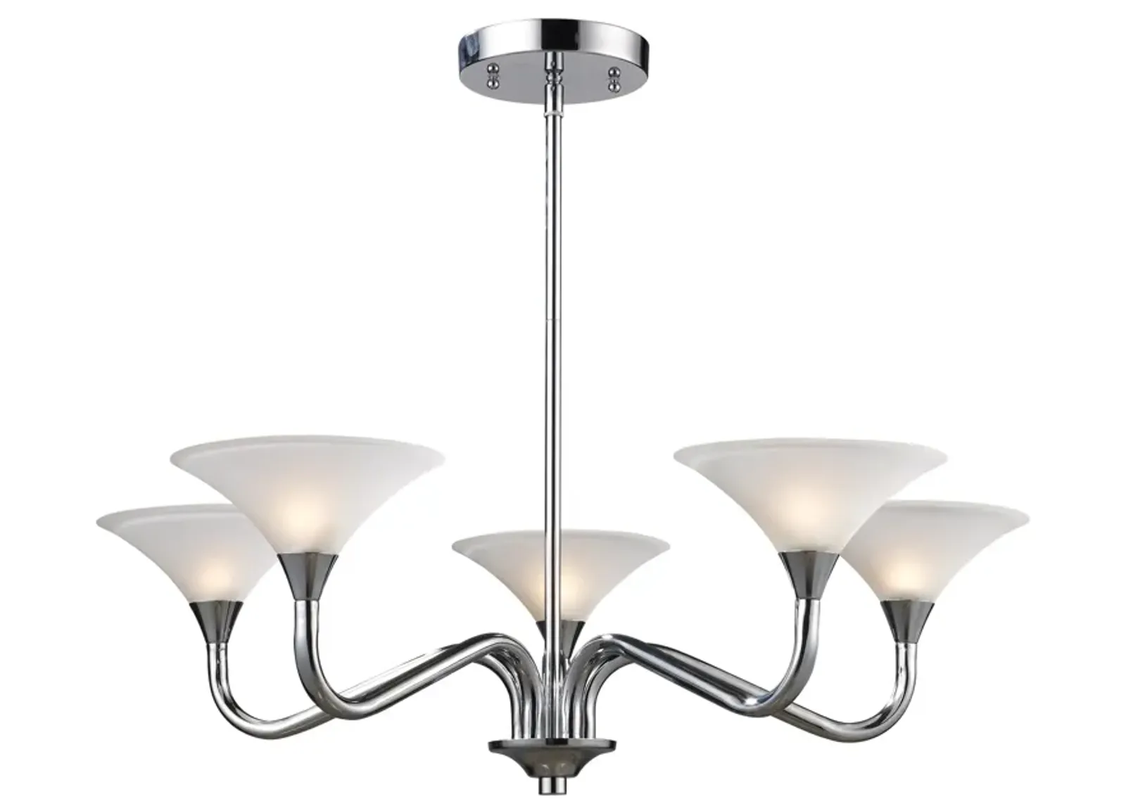 Jenson 5-Light Chandelier in Polished Chrome